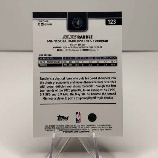 2025-26 Topps Chrome - Julius Randle #23