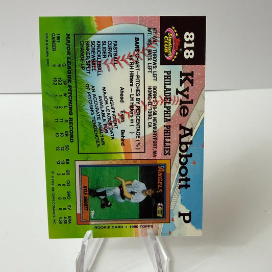 1992 Topps Stadium Club - Kyle Abbott #818 (NM-M)