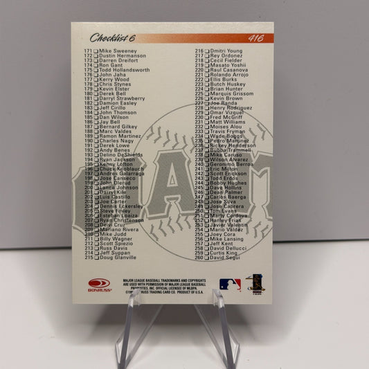 1998 Donruss - Checklist Barry Bonds #416