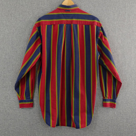 Vintage Tommy Hilfiger Vintage Preppy Stripe Button-Down Shirt - Size XL