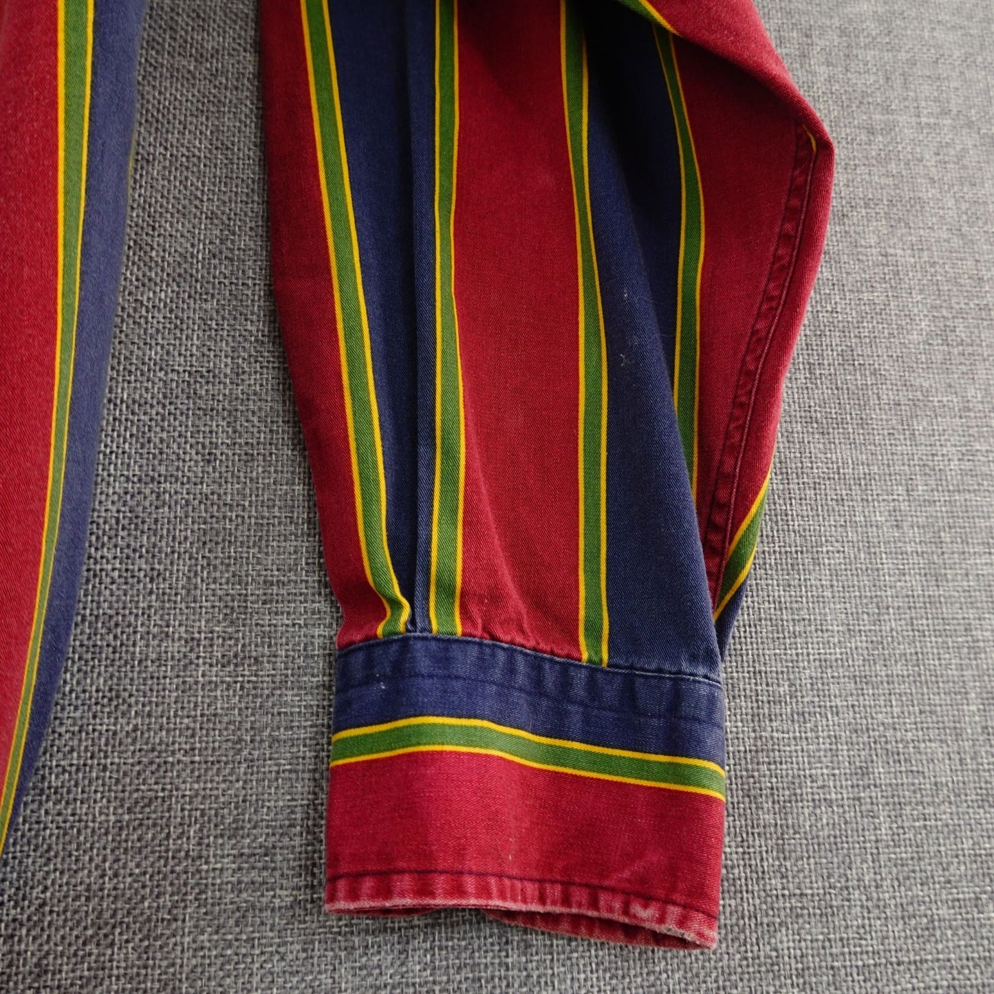 Vintage Tommy Hilfiger Vintage Preppy Stripe Button-Down Shirt - Size XL