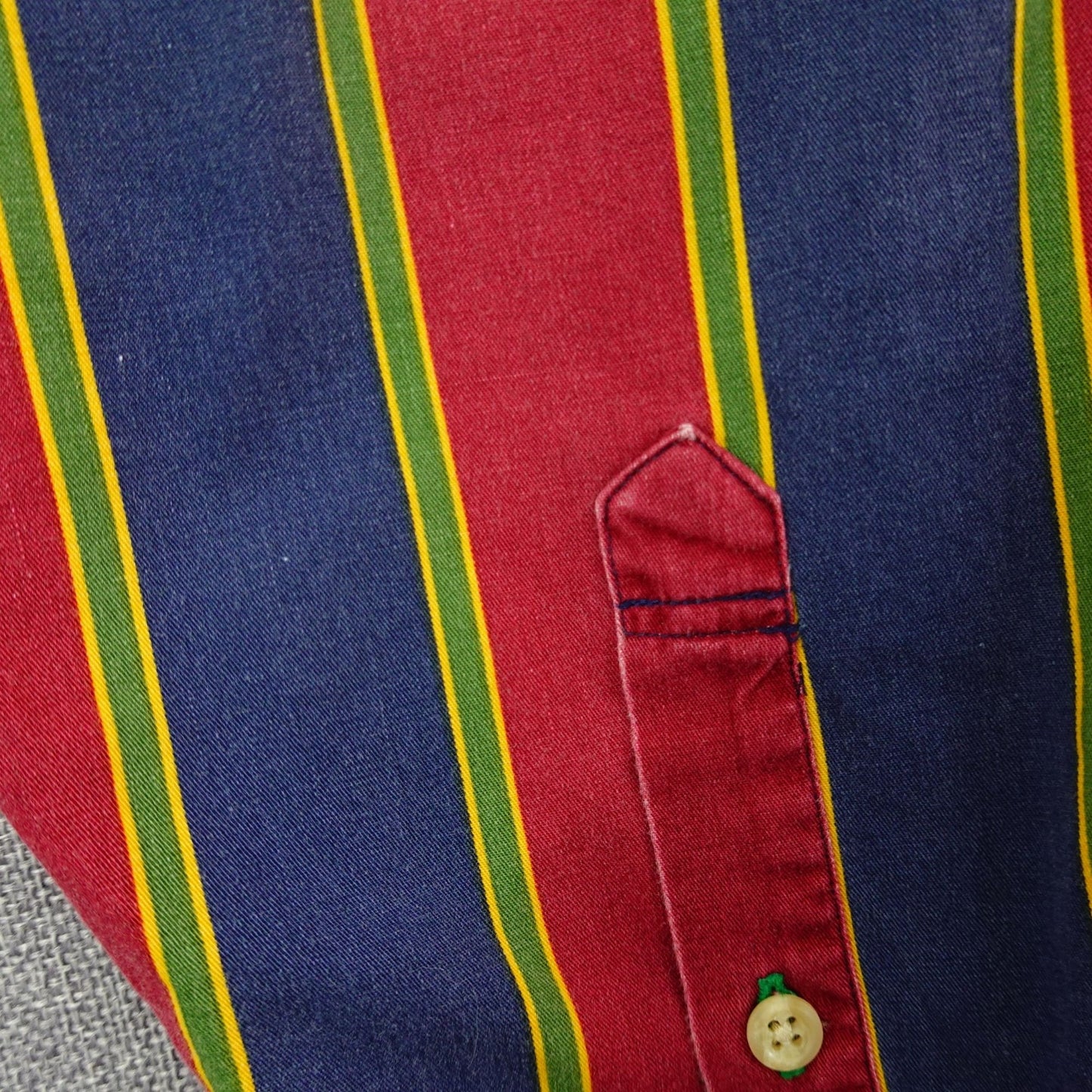 Vintage Tommy Hilfiger Vintage Preppy Stripe Button-Down Shirt - Size XL