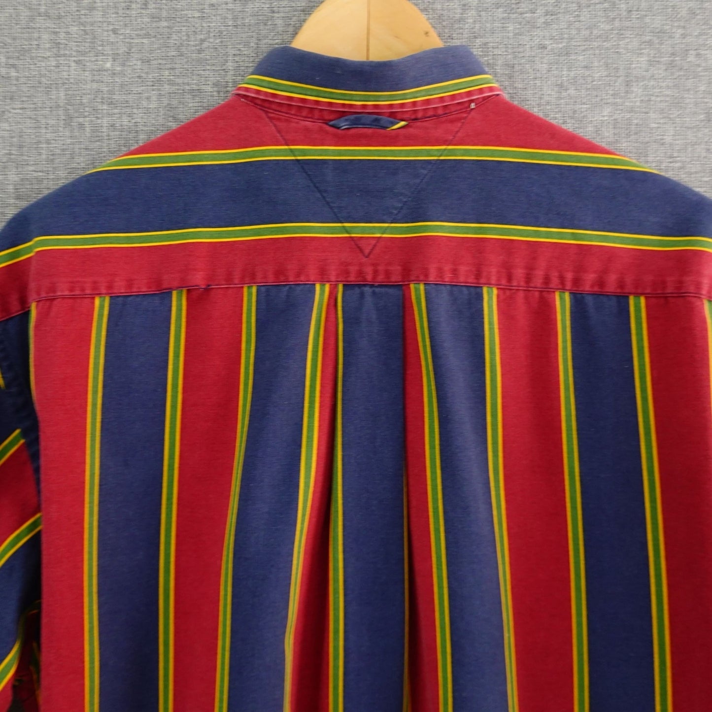 Vintage Tommy Hilfiger Vintage Preppy Stripe Button-Down Shirt - Size XL