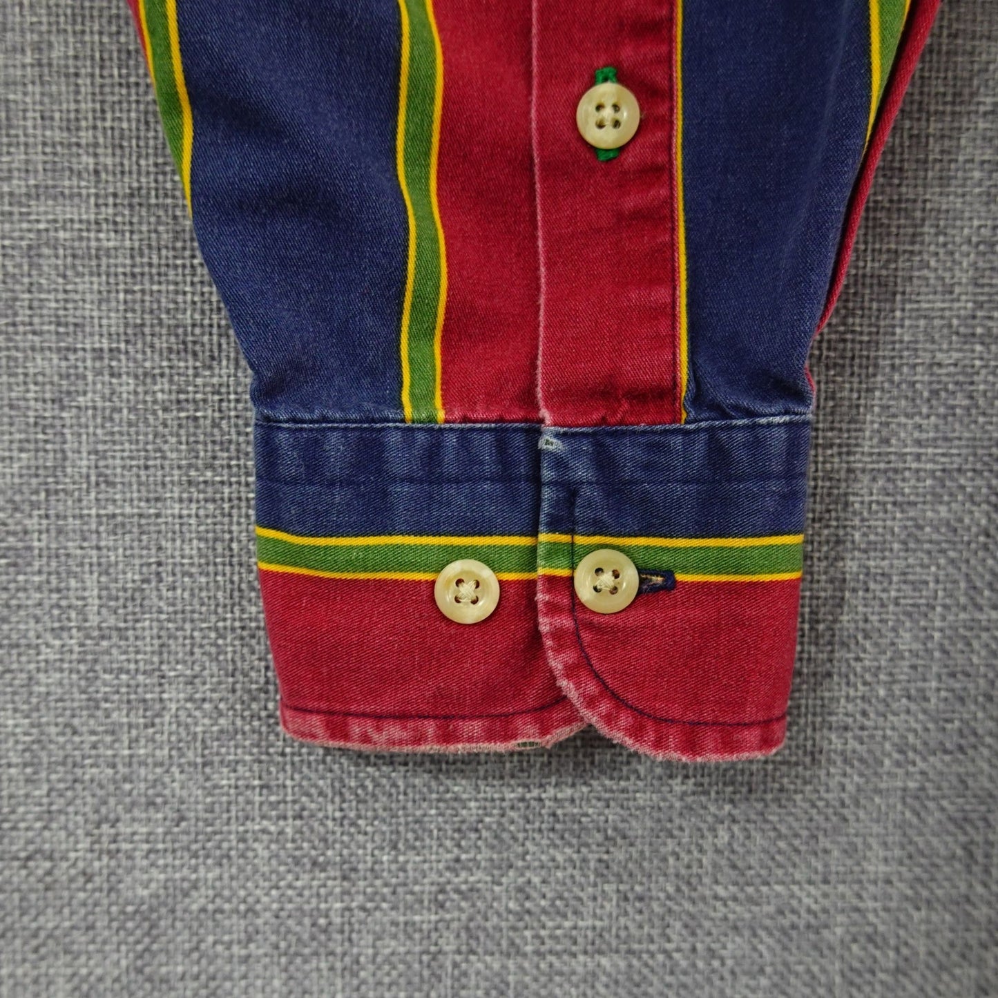 Vintage Tommy Hilfiger Vintage Preppy Stripe Button-Down Shirt - Size XL