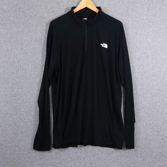 The North Face Men's XL Black Quarter Zip Thumbhole Pullover
