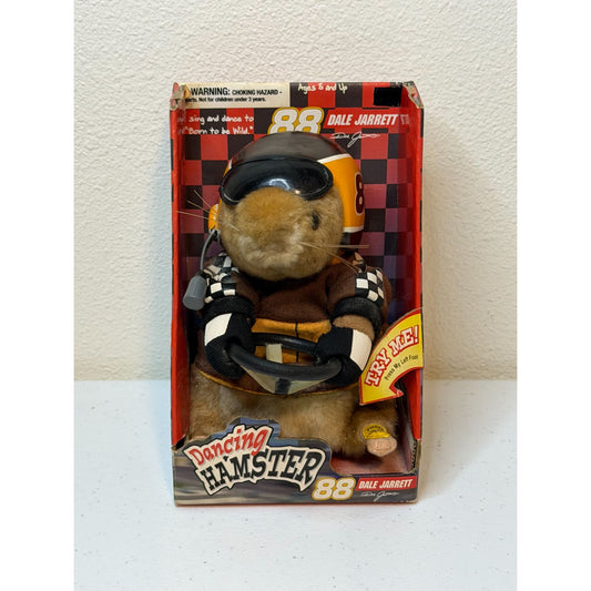 Gemmy Dancing Hamster Dale Jarrett #88 NASCAR Plush 2005 Try Me Box