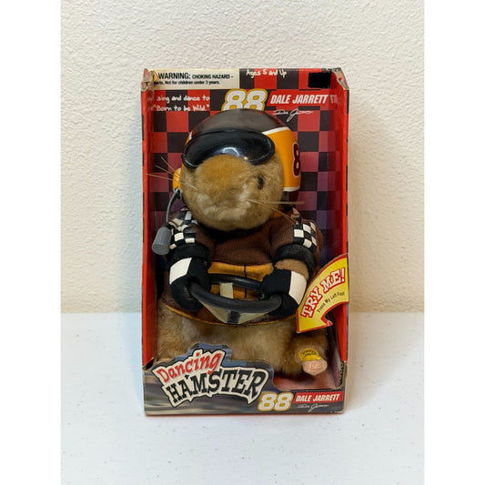 Gemmy Dancing Hamster Dale Jarrett #88 NASCAR Plush 2005 Try Me Box