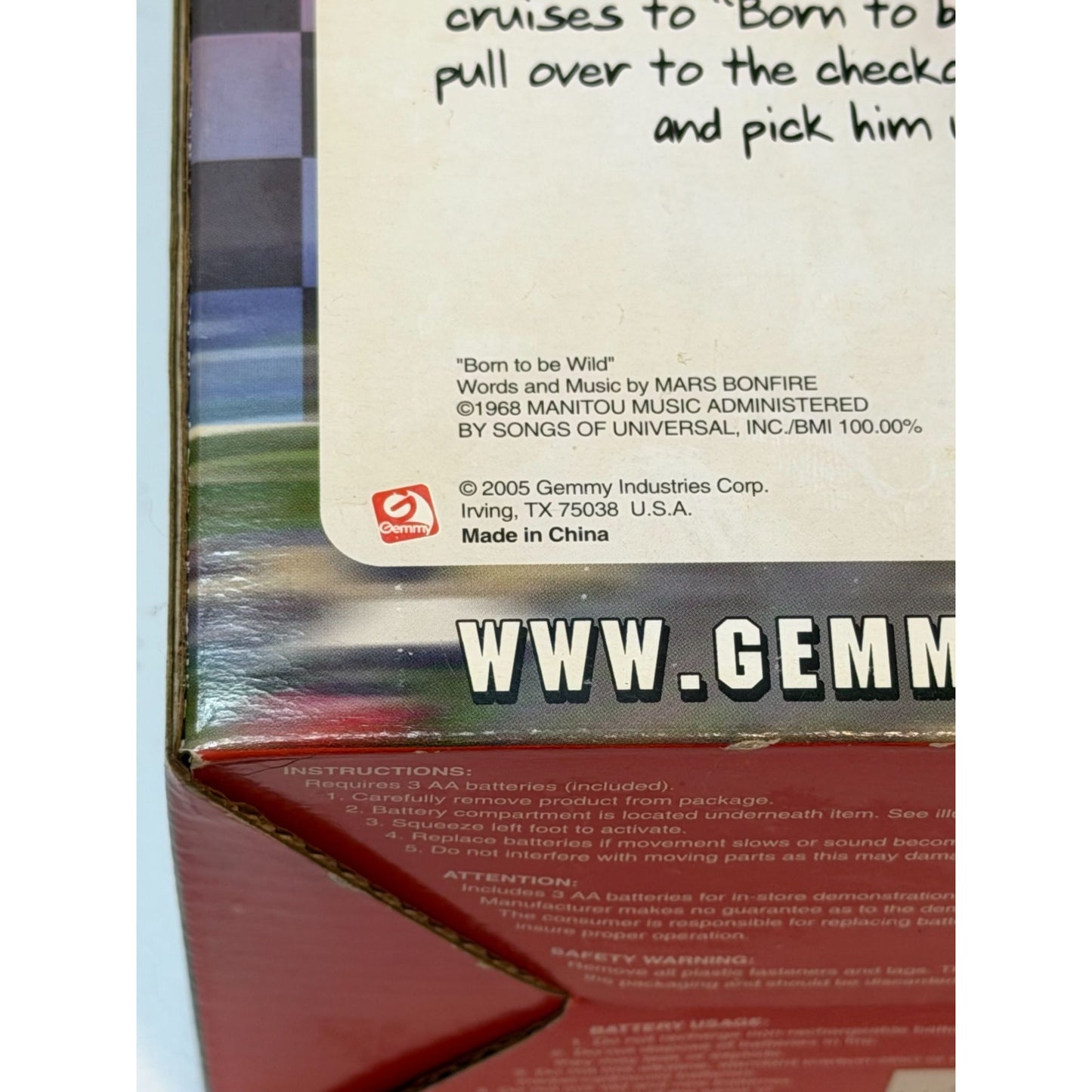 Gemmy Dancing Hamster Dale Jarrett #88 NASCAR Plush 2005 Try Me Box