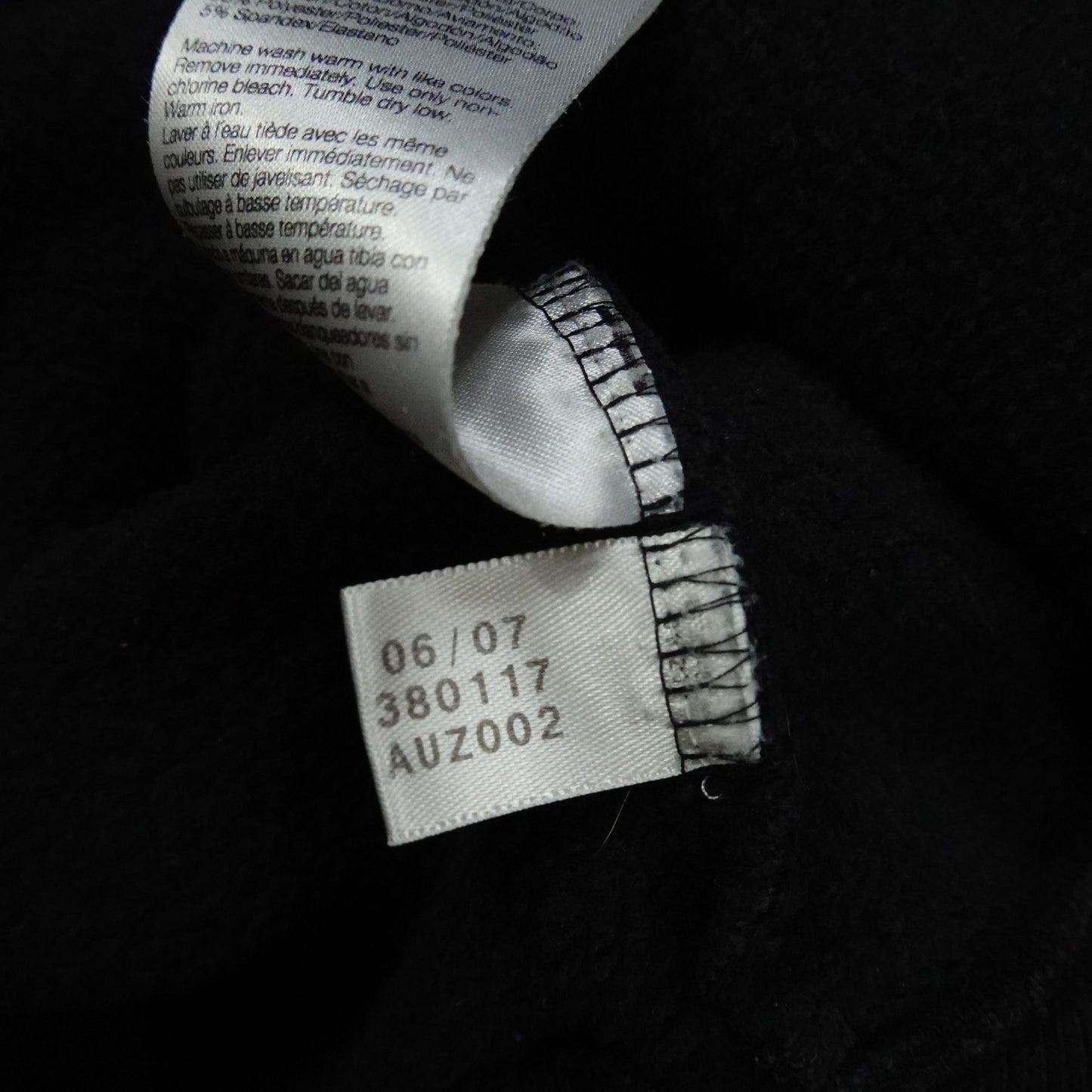 Adidas Men’s Hoodie Large Black Pullover 2007 Embroidered Logo