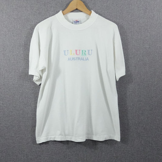 Vintage ULURU Australia Embroidered T-Shirt - Size L