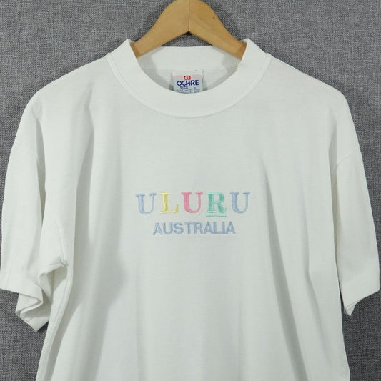 Vintage ULURU Australia Embroidered T-Shirt - Size L
