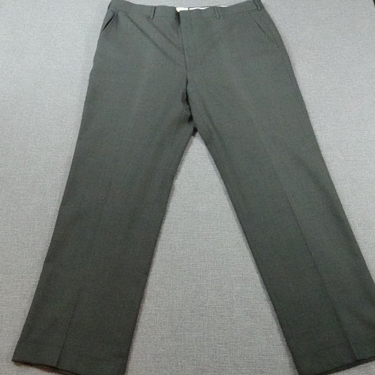Vintage Brooks Brothers Brooksease Wool Gray Dress Pants 39x32 Flat Front