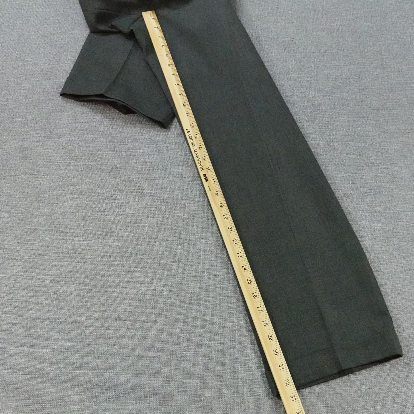 Vintage Brooks Brothers Brooksease Wool Gray Dress Pants 39x32 Flat Front