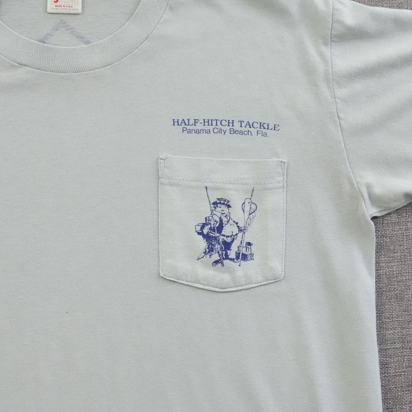 Vintage Panama City Half Hitch Tackle Shark Tournament Tee - Size M/L