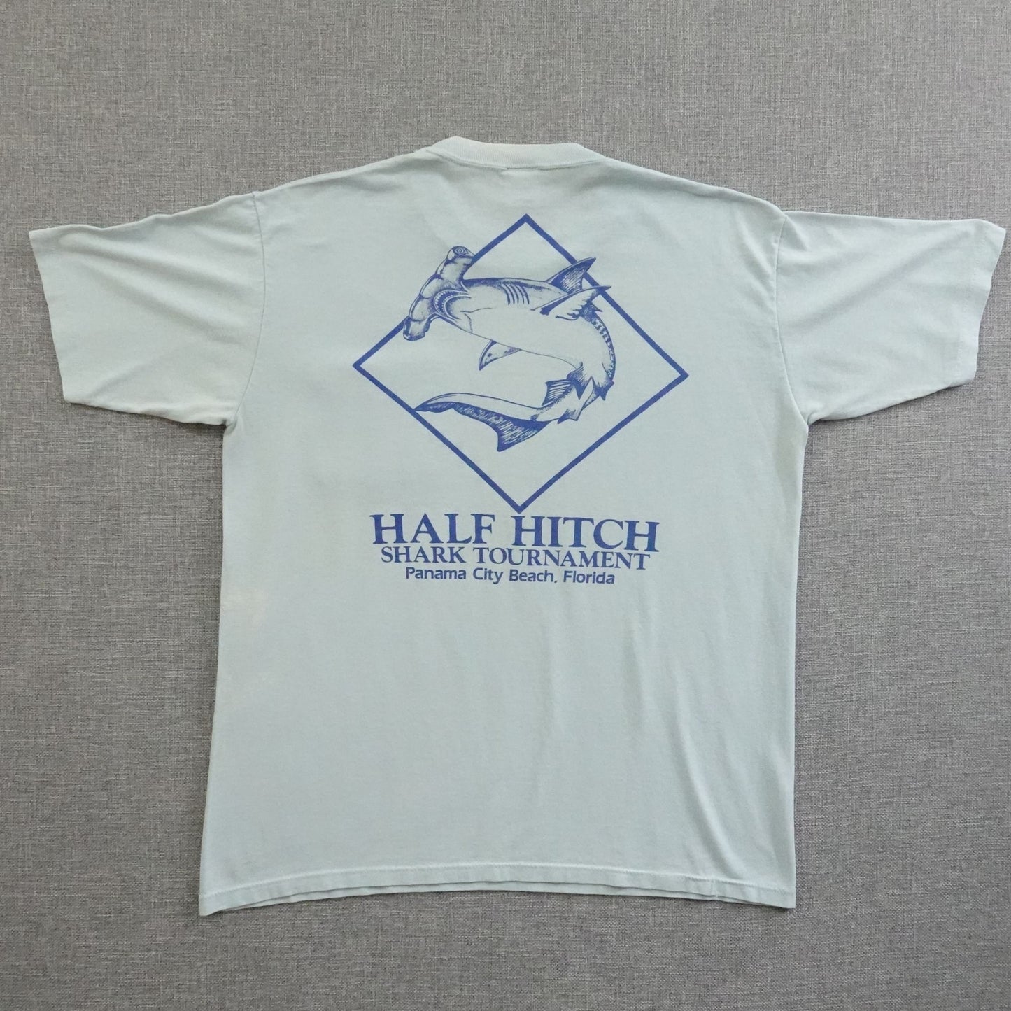 Vintage Panama City Half Hitch Tackle Shark Tournament Tee - Size M/L