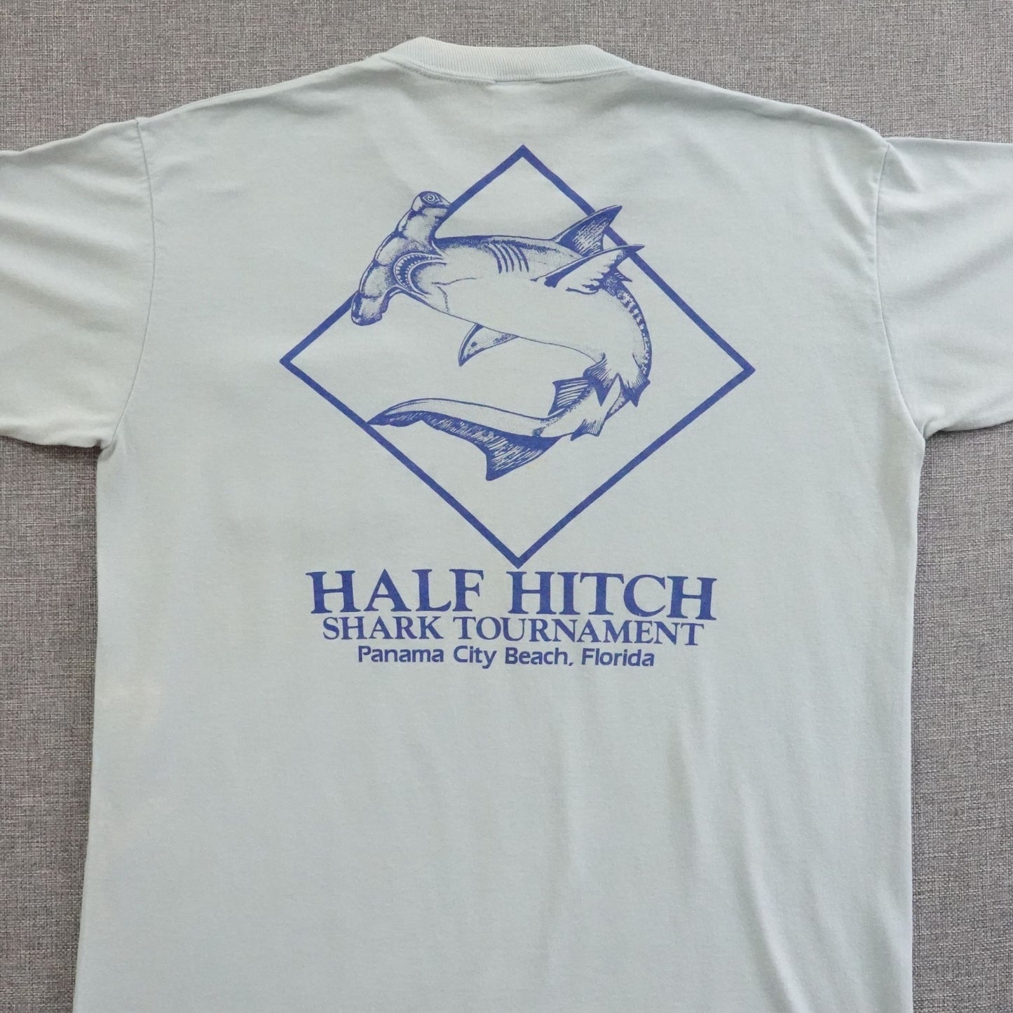 Vintage Panama City Half Hitch Tackle Shark Tournament Tee - Size M/L