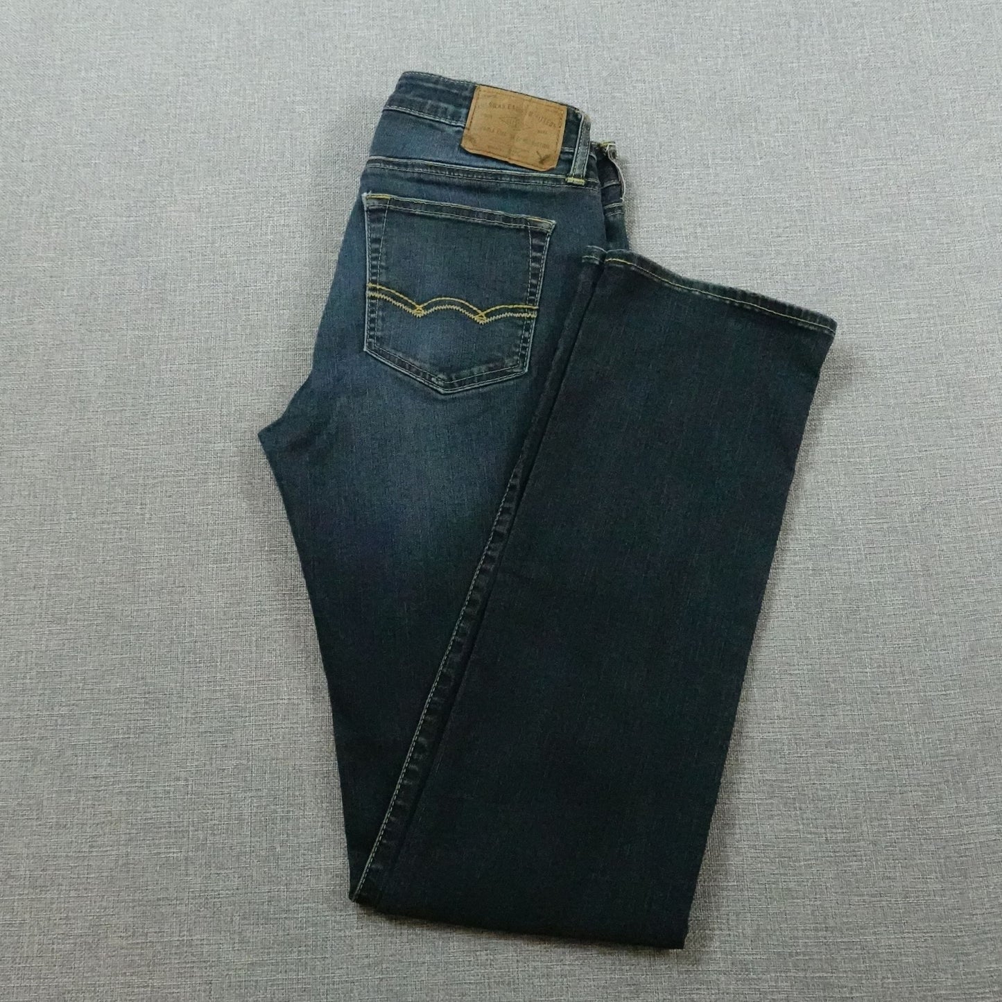 American Eagle Slim Bootcut Jeans 30x34 Extreme Flex Stretch Dark Wash Denim