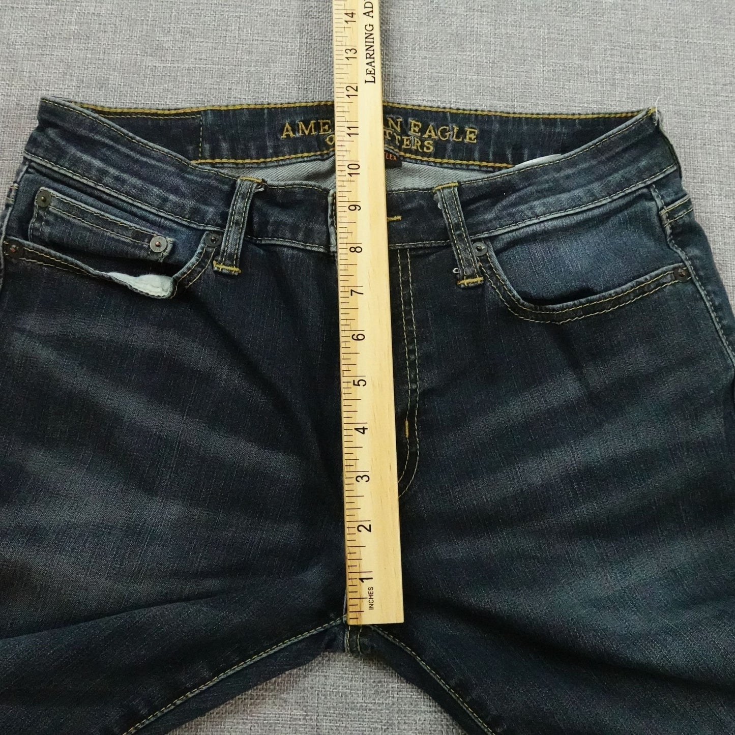 American Eagle Slim Bootcut Jeans 30x34 Extreme Flex Stretch Dark Wash Denim