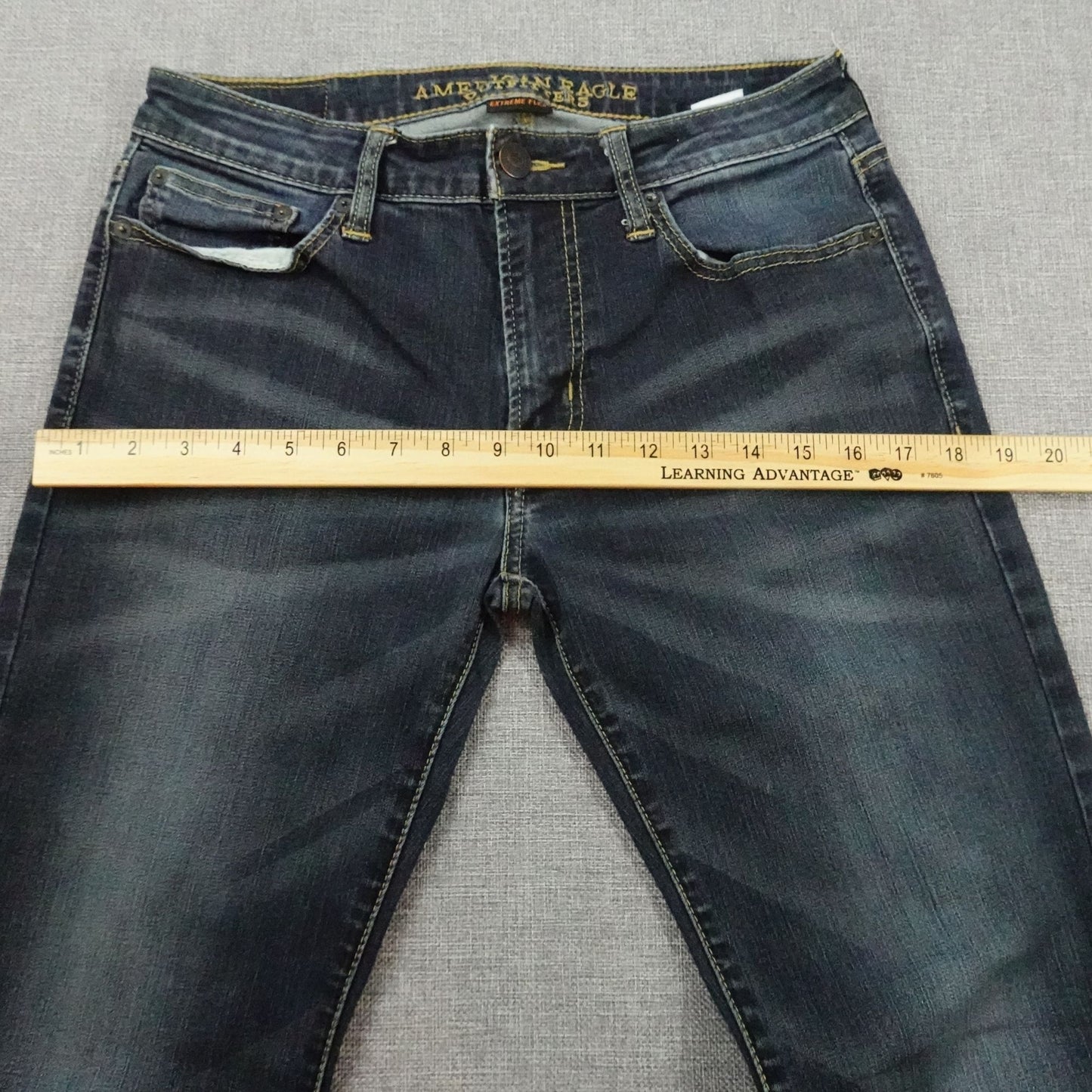 American Eagle Slim Bootcut Jeans 30x34 Extreme Flex Stretch Dark Wash Denim