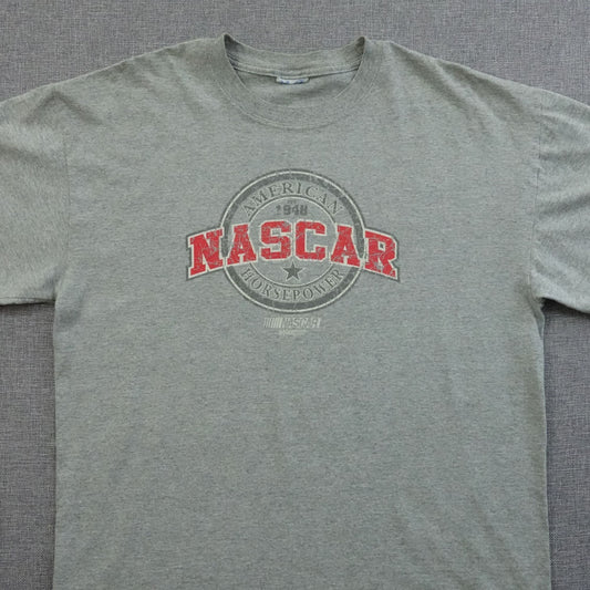 Vintage Y2K NASCAR American Horsepower 1948 Tee - Size L