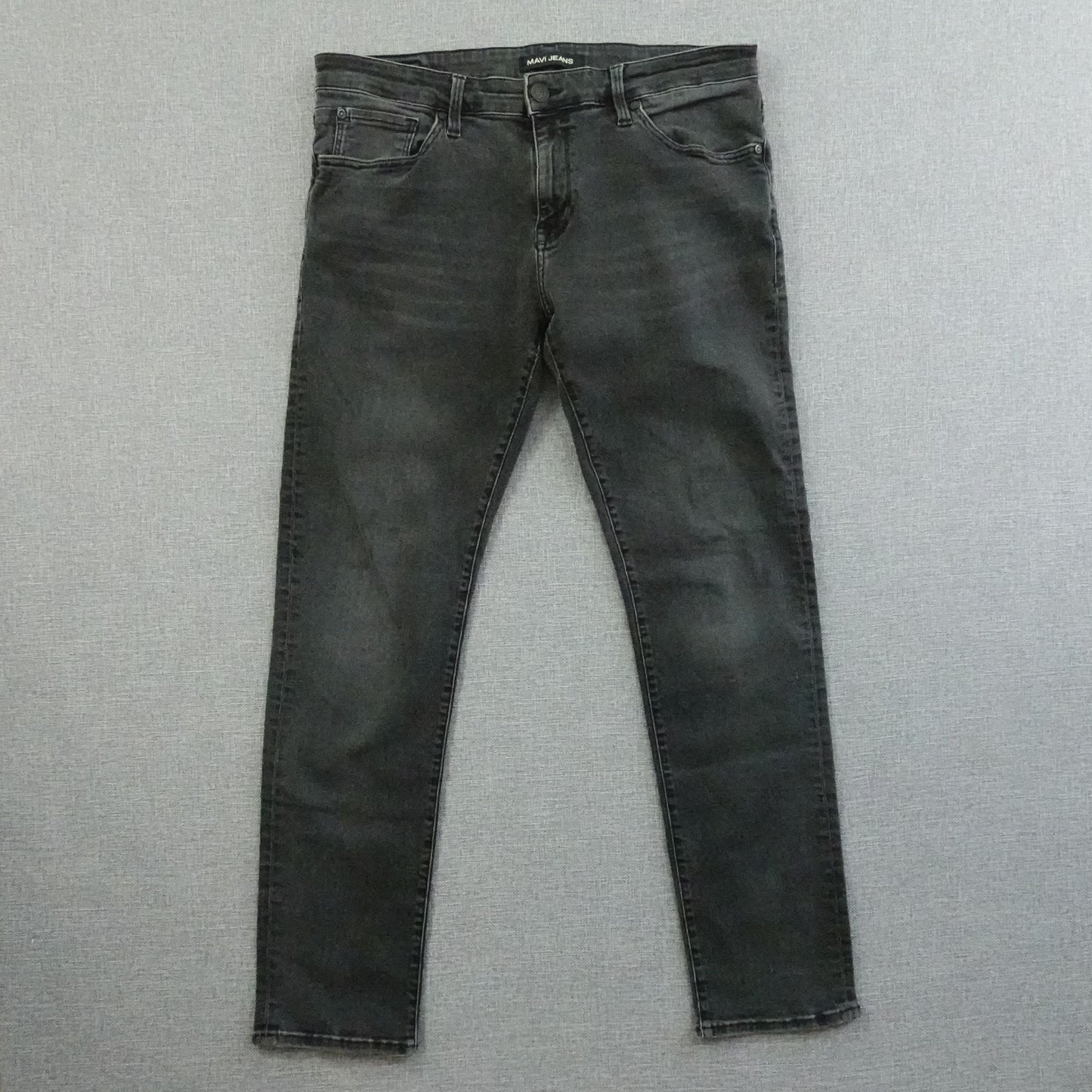Mavi Jeans Men's Black Slim Leg Faded Wash Stretch Men's Size: 36x30.5