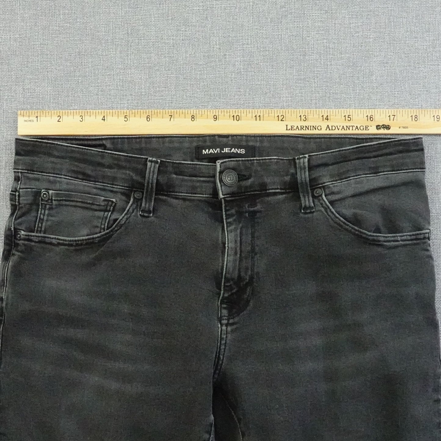 Mavi Jeans Men's Black Slim Leg Faded Wash Stretch Men's Size: 36x30.5