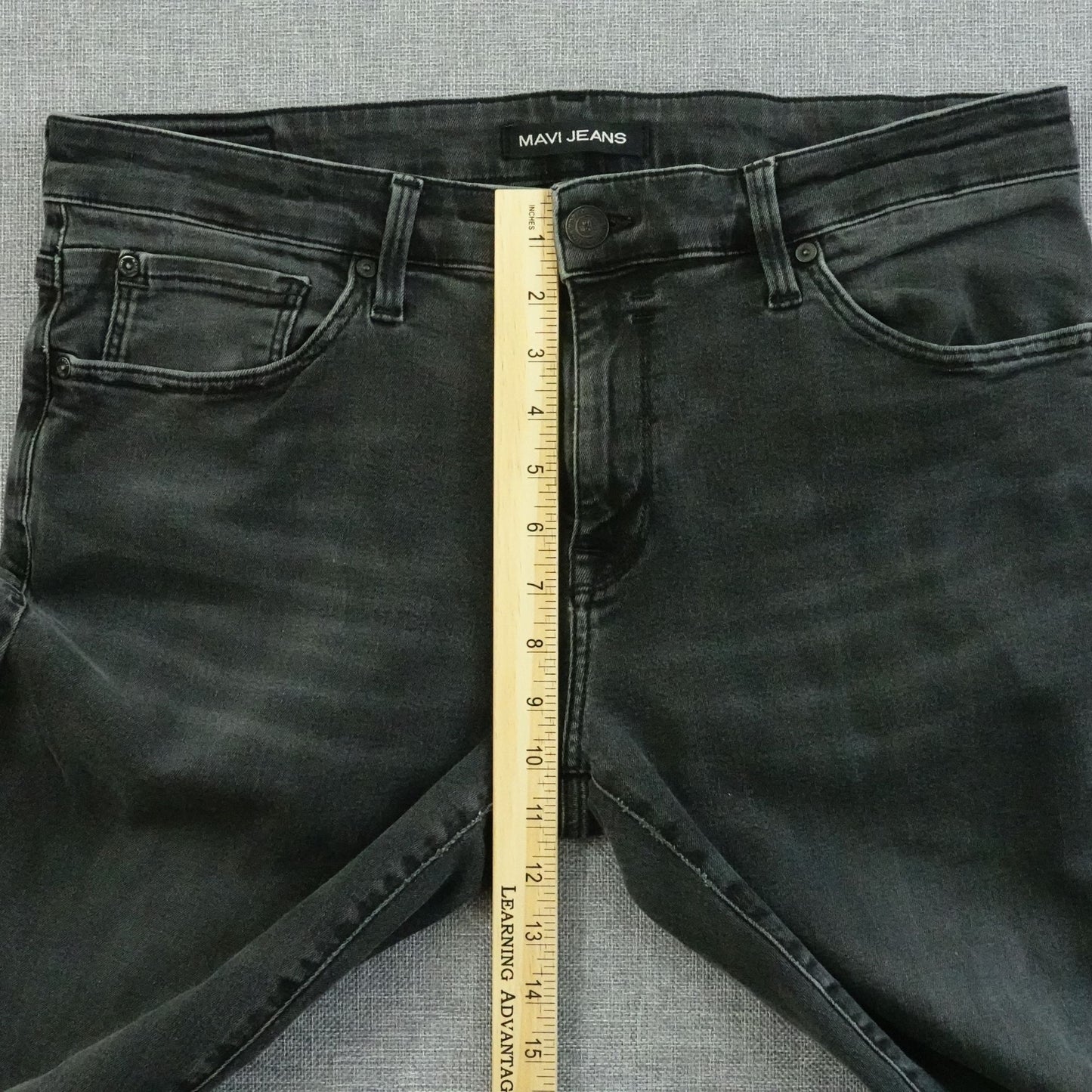 Mavi Jeans Men's Black Slim Leg Faded Wash Stretch Men's Size: 36x30.5