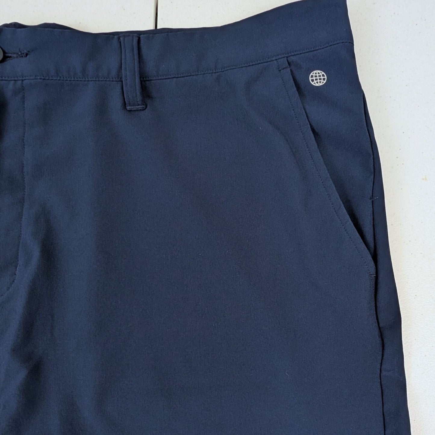 Adidas Golf Shorts Men’s Size 42 Navy Blue Stretch Active Performance