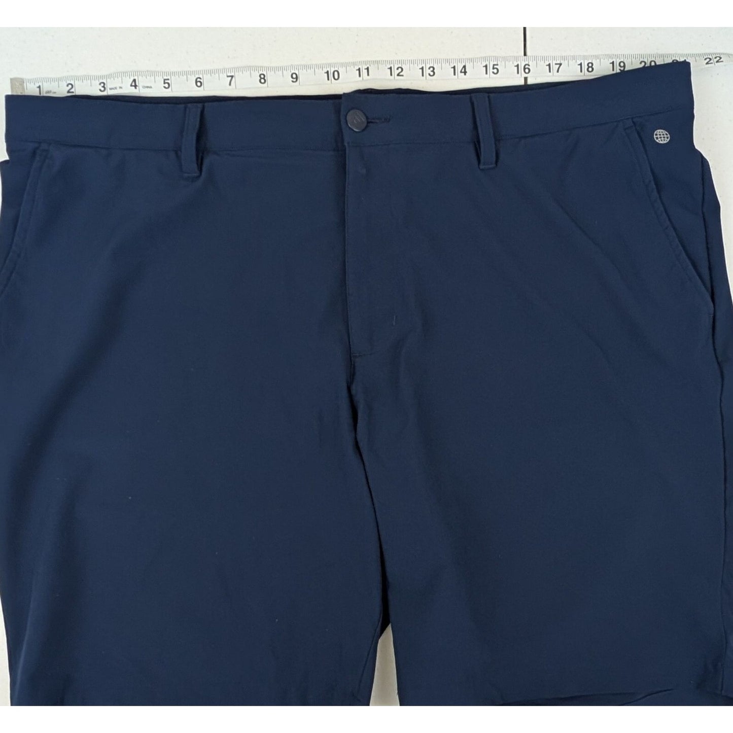 Adidas Golf Shorts Men’s Size 42 Navy Blue Stretch Active Performance