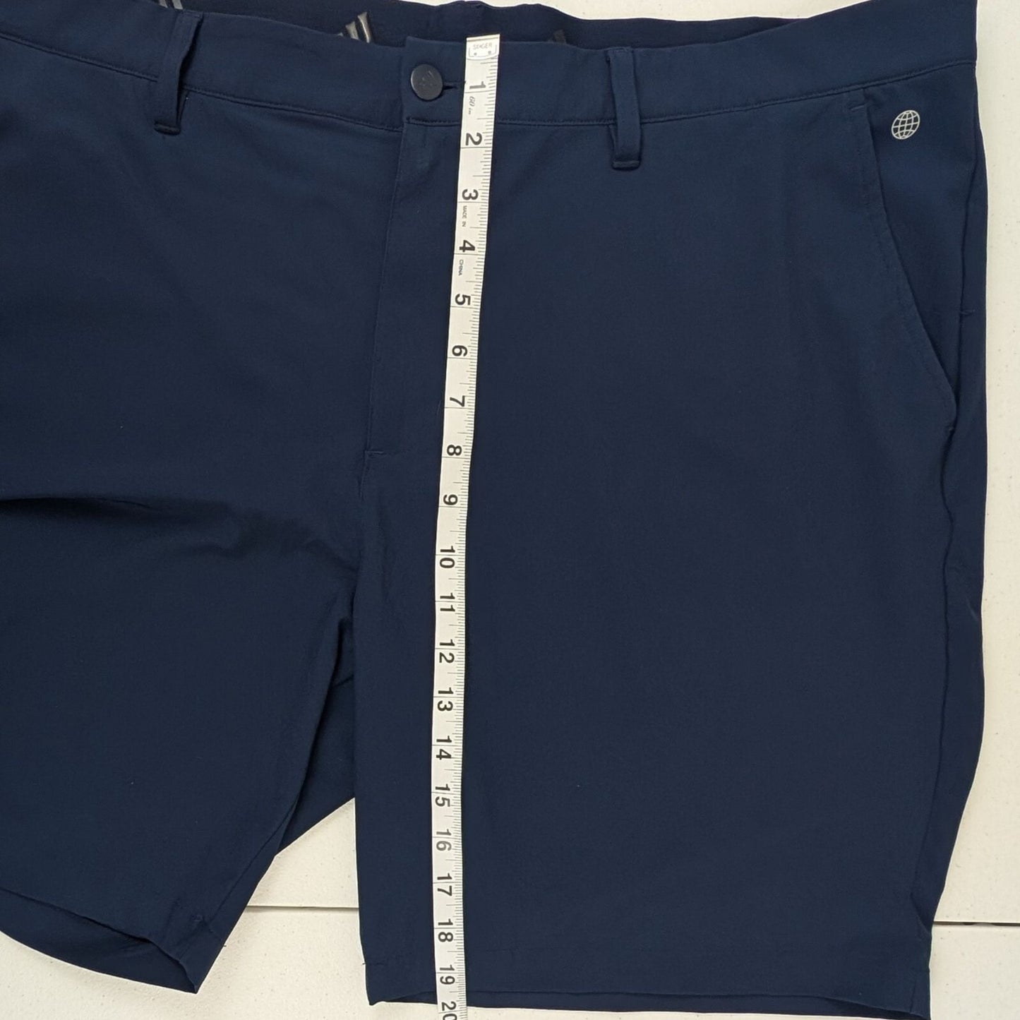 Adidas Golf Shorts Men’s Size 42 Navy Blue Stretch Active Performance