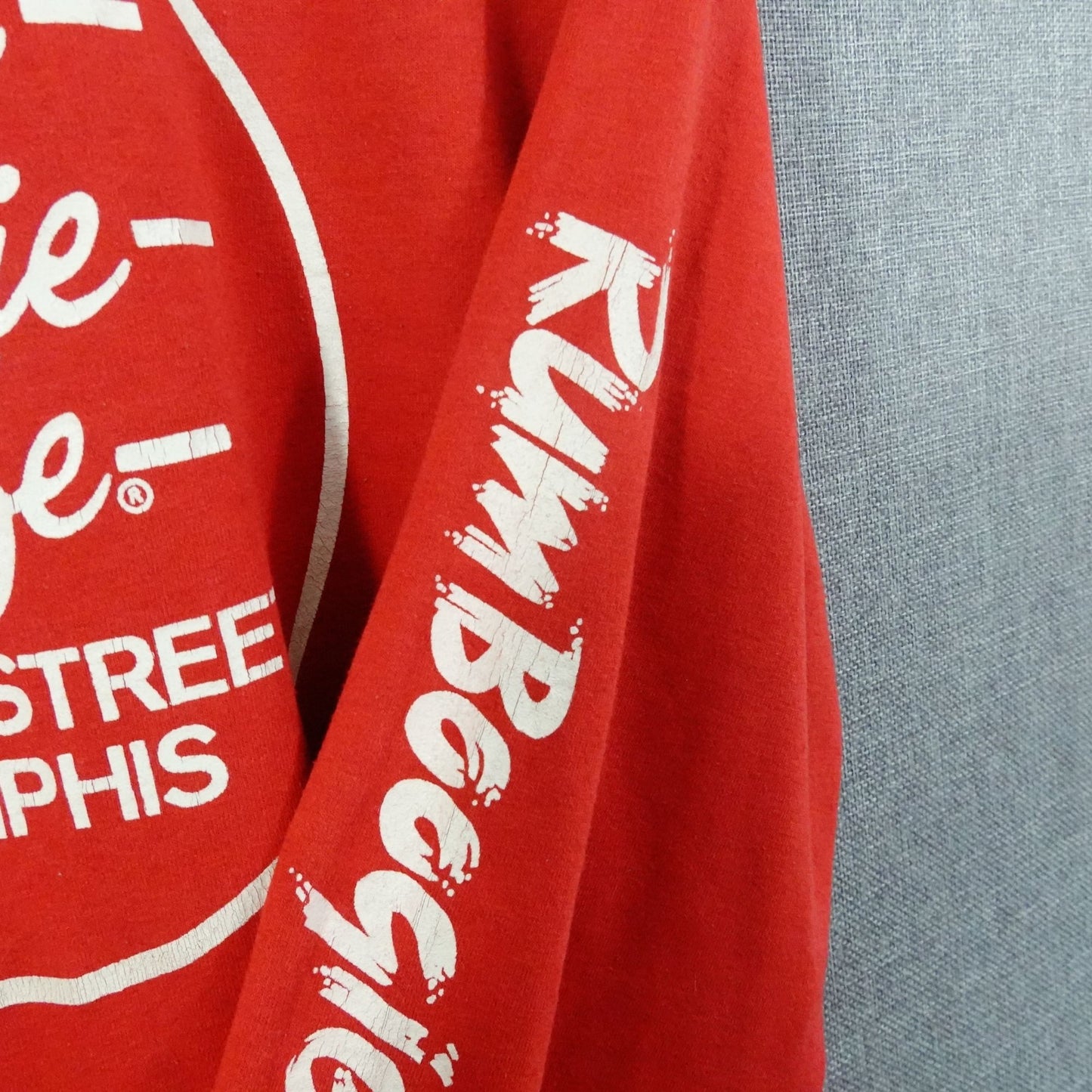 Vintage 90s Rum Boogie Cafe Memphis, TN Red Long Sleeve Tee - Size M
