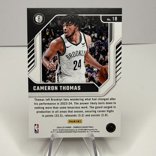 2024-25 Panini Donruss - Franchise Features Cameron Thomas #18
