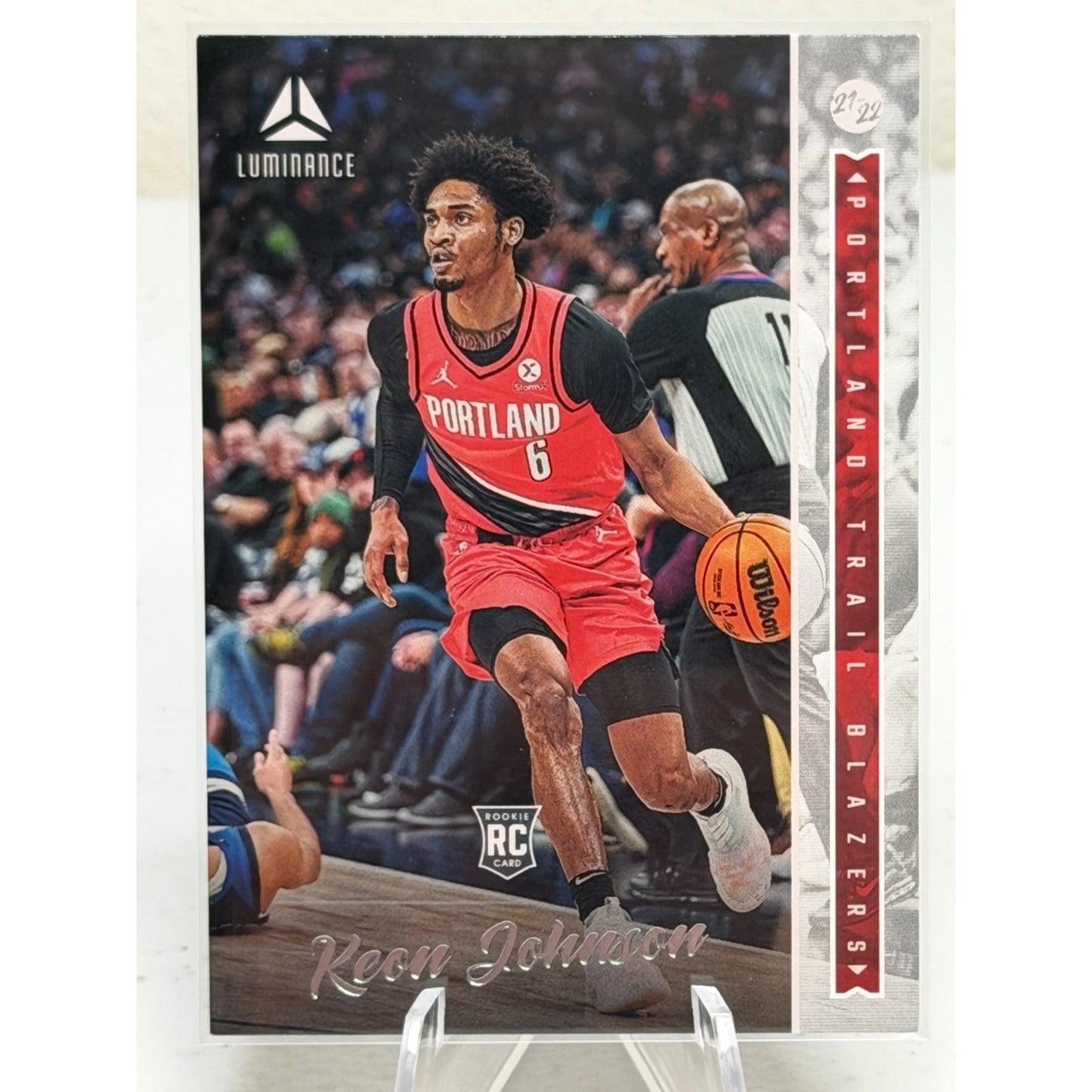 2021-22 Panini Chronicles Luminance Keon Johnson (RC) #255