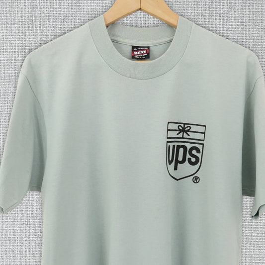 Vintage 90's UPS Logo Single Stitch Shirt - Size Medium