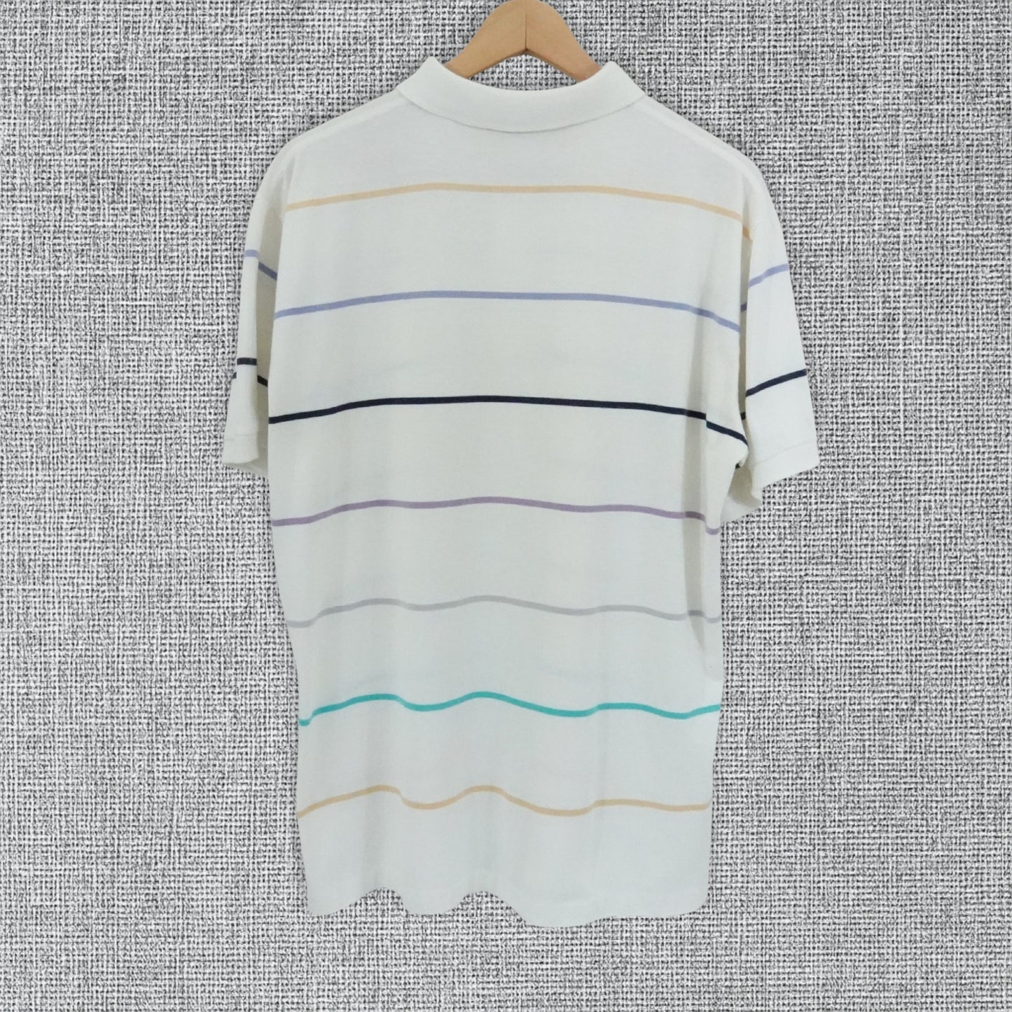 Vintage 90's Jantzen Sport Striped Polo Shirt - Size XL