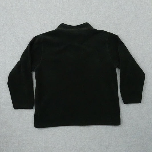 Vintage Lady Foot Locker 1/4 Zip Fleece Black Pullover - Size Large/XL