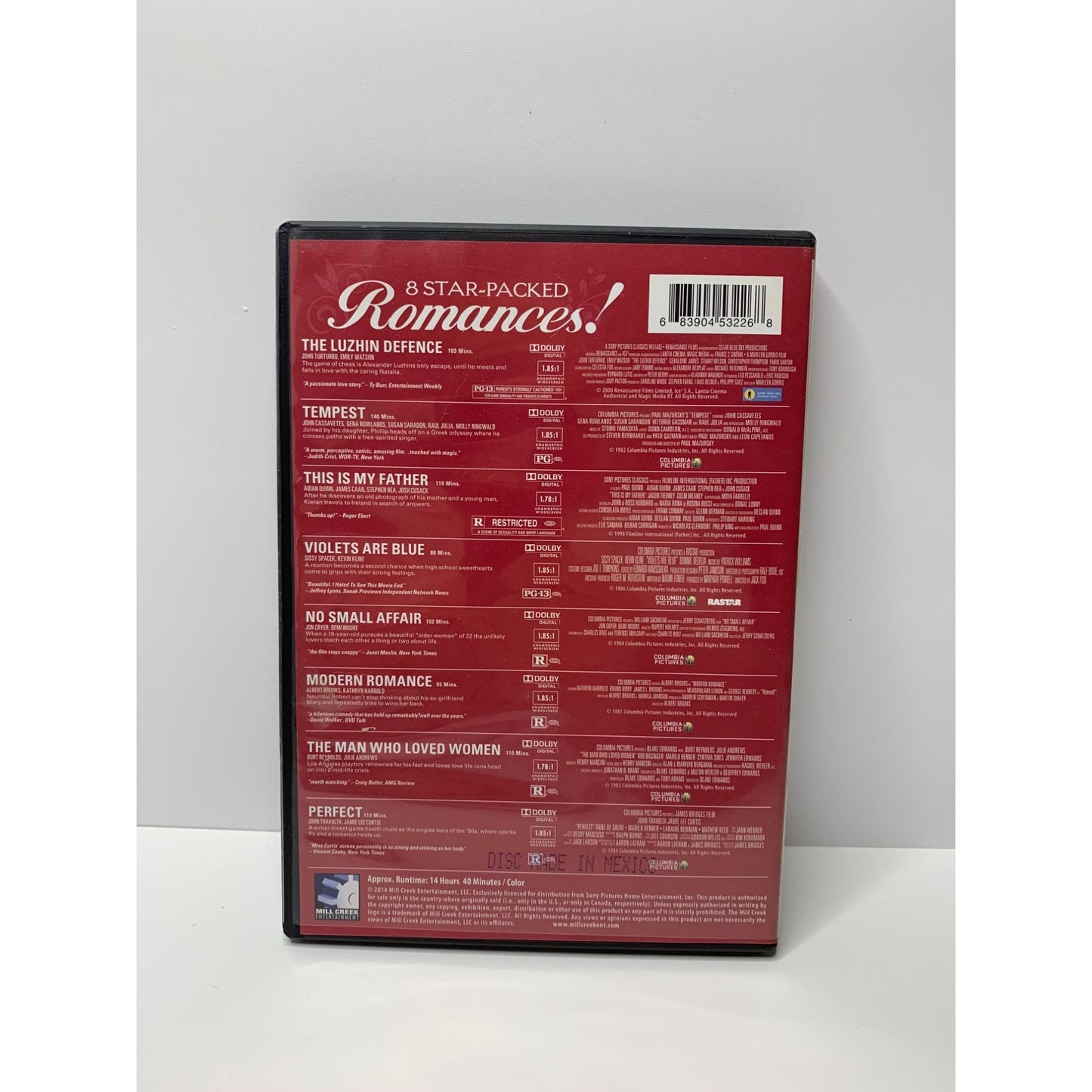 Big Screen Romances 8-Movie Collection (DVD)
