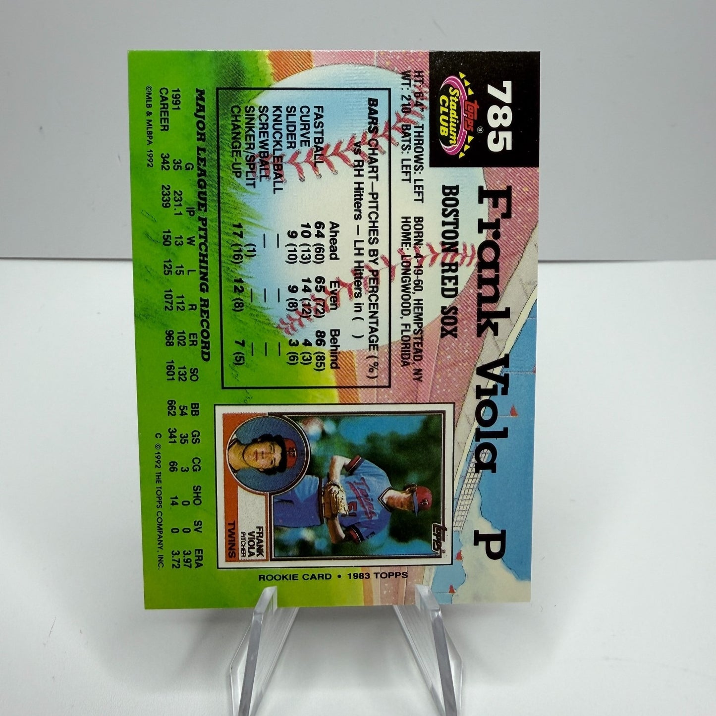 1992 Topps Stadium Club - Frank Viola #785  (NM-M)