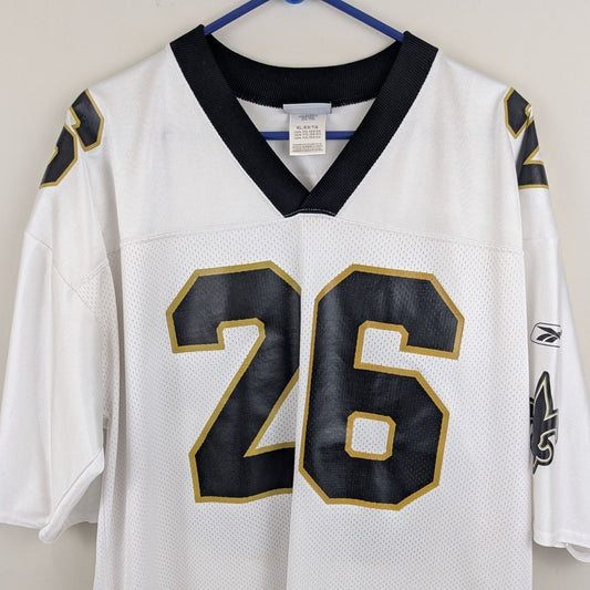 Vintage Deuce McAllister New Orleans Saints #26 Reebok Jersey White - Size XL