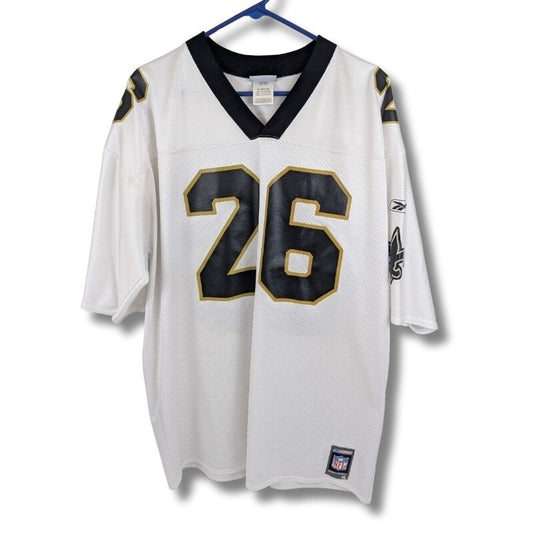 Vintage Deuce McAllister New Orleans Saints #26 Reebok Jersey White - Size XL