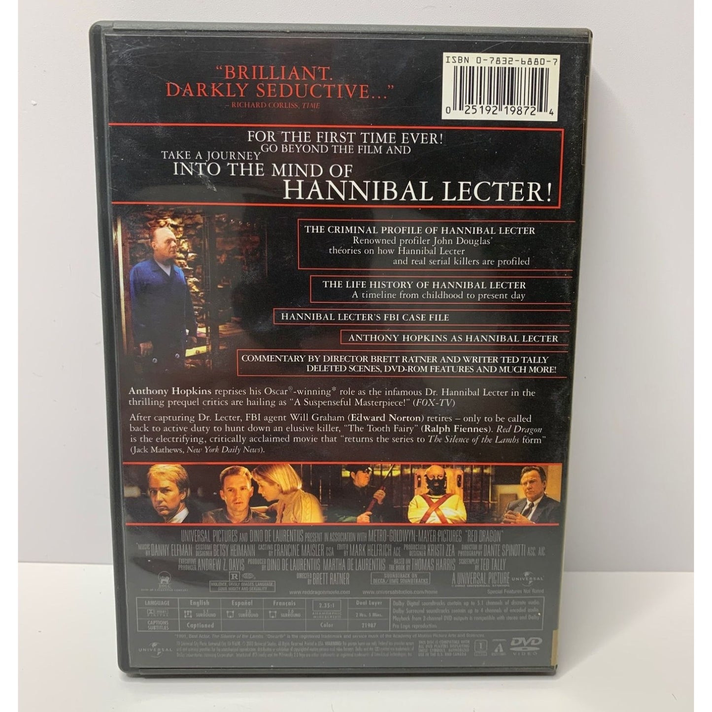 Red Dragon (Widescreen Collectors Edition DVD 2003)