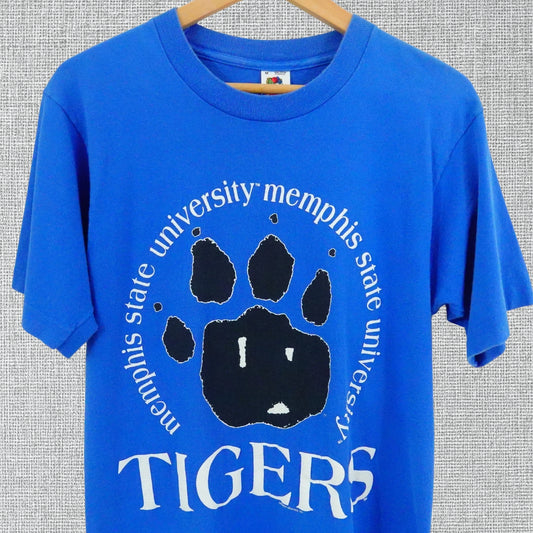 Vintage 90's Memphis State Tigers T-Shirt - Size Small