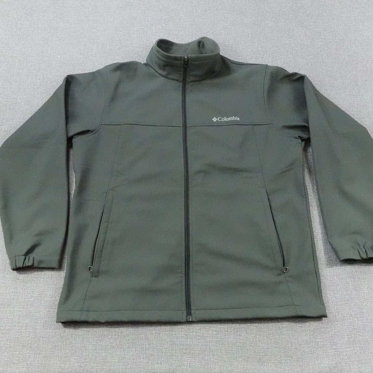 Columbia Men's Softshell Gray Jacket Fleece Lined - Size L