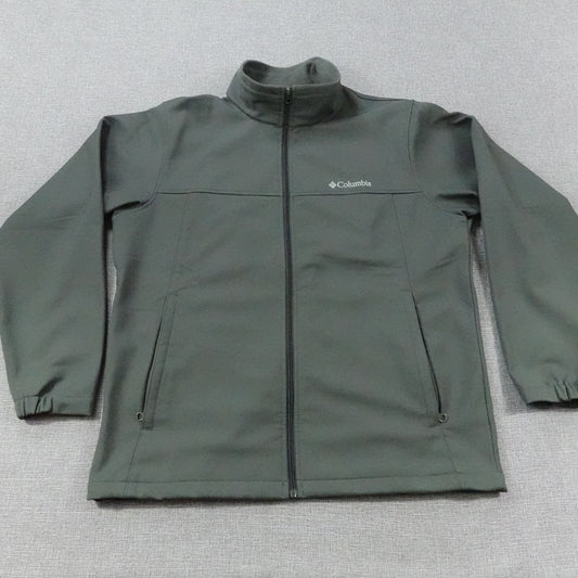 Columbia Men's Softshell Gray Jacket Fleece Lined - Size L