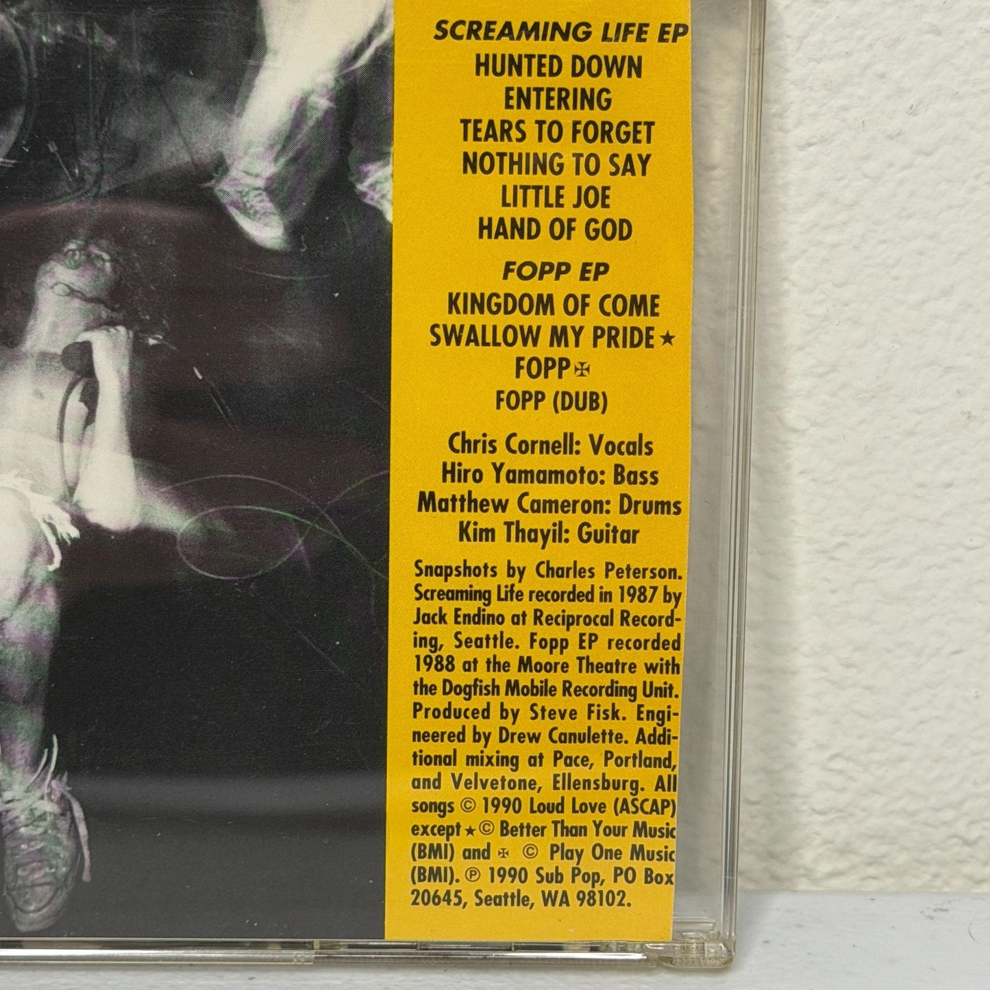 Screaming Life / Fopp by Soundgarden (CD, 1990)