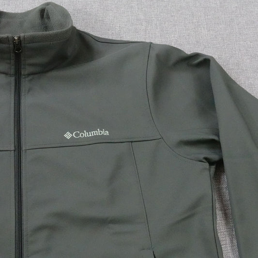 Columbia Men's Softshell Gray Jacket Fleece Lined - Size L