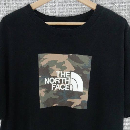 The North Face Camo Box Logo Black T-Shirt - Size XL