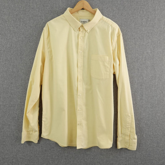 Goodfellow & Co Light Yellow Oxford Shirt - Size 2XL
