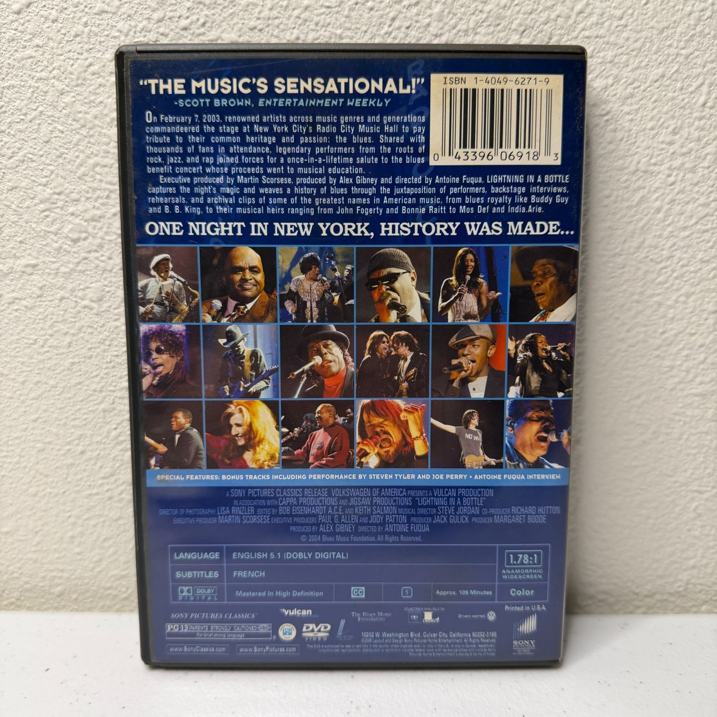 Lightning in a Bottle (DVD, 2004) Blues Concert Film – B.B. King, Fogerty, Tyler