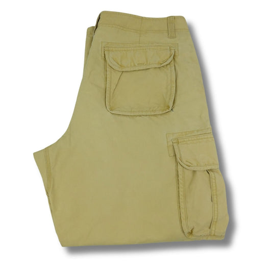 Vintage L.L. Bean Men’s Cargo Utility Pants Khaki Cotton 38x30